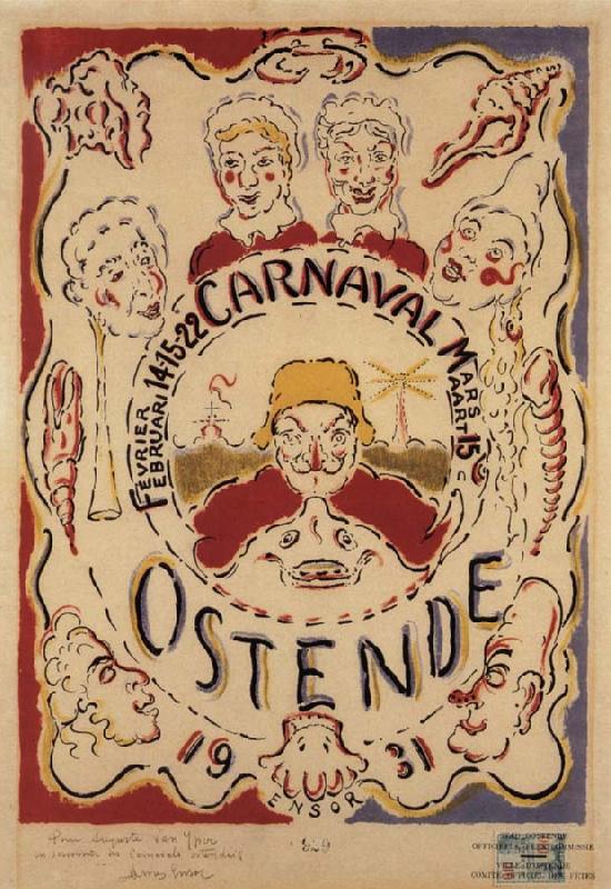  Poster for the Carnival at Ostend